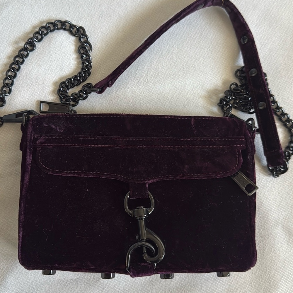 Rebecca Minkoff Purple Velvet Purse